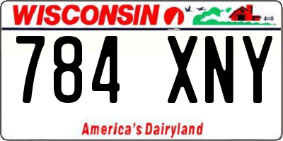 WI license plate 784XNY