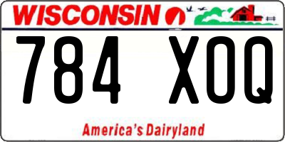 WI license plate 784XOQ