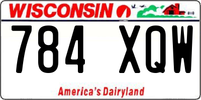 WI license plate 784XQW