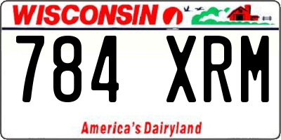 WI license plate 784XRM
