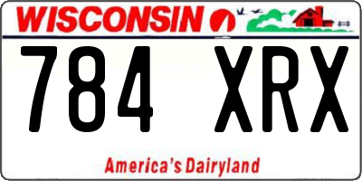 WI license plate 784XRX