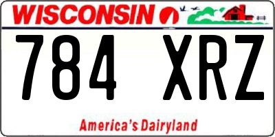 WI license plate 784XRZ