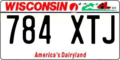 WI license plate 784XTJ