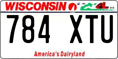 WI license plate 784XTU