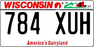 WI license plate 784XUH