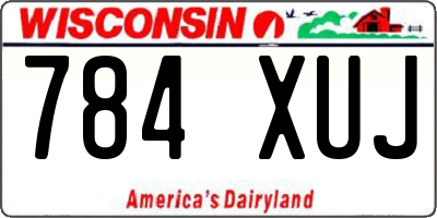 WI license plate 784XUJ