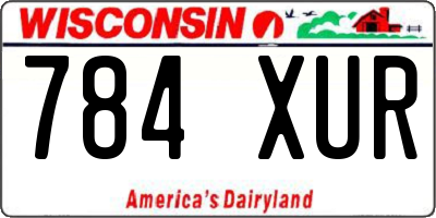 WI license plate 784XUR