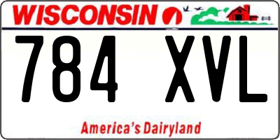 WI license plate 784XVL