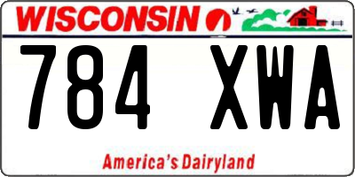 WI license plate 784XWA