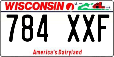 WI license plate 784XXF