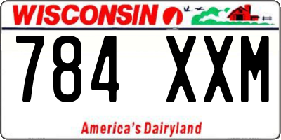 WI license plate 784XXM