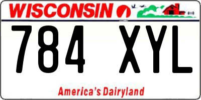 WI license plate 784XYL