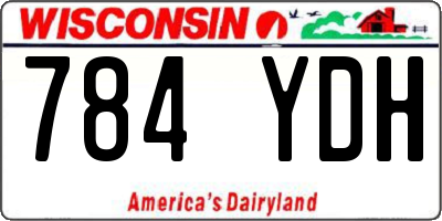 WI license plate 784YDH