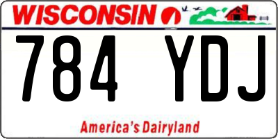 WI license plate 784YDJ
