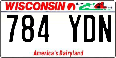 WI license plate 784YDN