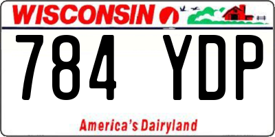 WI license plate 784YDP
