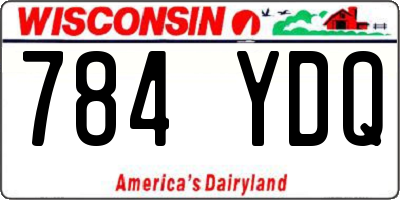 WI license plate 784YDQ