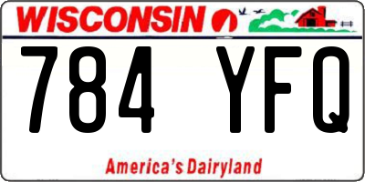 WI license plate 784YFQ