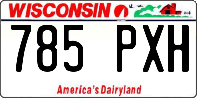 WI license plate 785PXH