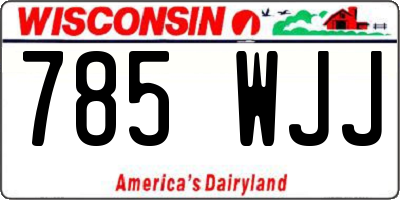 WI license plate 785WJJ