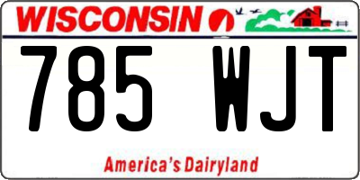 WI license plate 785WJT