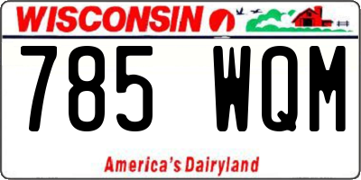 WI license plate 785WQM