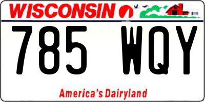 WI license plate 785WQY