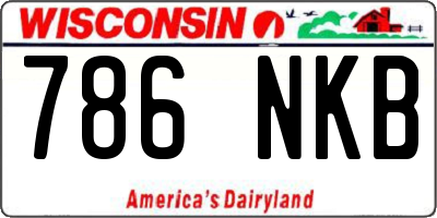 WI license plate 786NKB