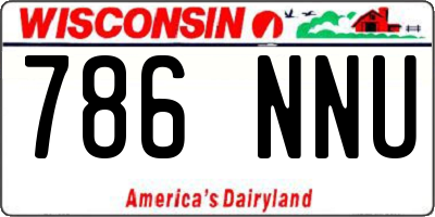 WI license plate 786NNU