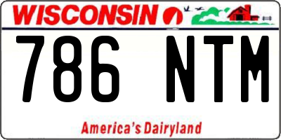 WI license plate 786NTM