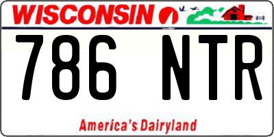 WI license plate 786NTR
