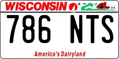 WI license plate 786NTS