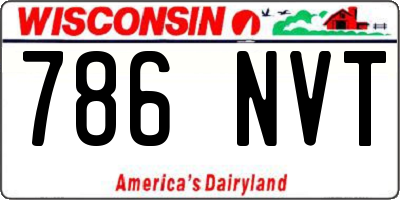 WI license plate 786NVT