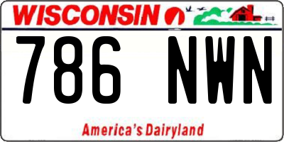 WI license plate 786NWN