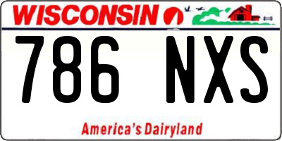 WI license plate 786NXS