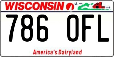 WI license plate 786OFL