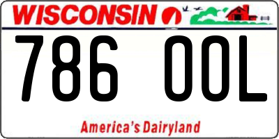 WI license plate 786OOL