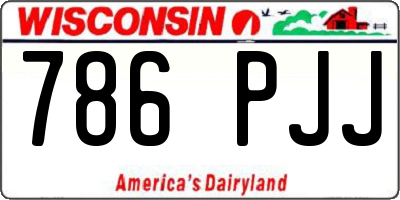WI license plate 786PJJ