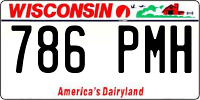 WI license plate 786PMH