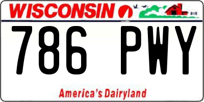 WI license plate 786PWY