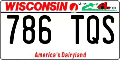 WI license plate 786TQS