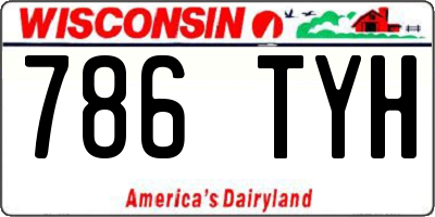 WI license plate 786TYH
