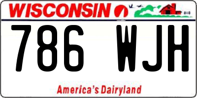 WI license plate 786WJH