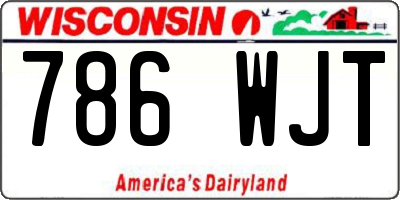 WI license plate 786WJT