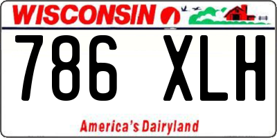 WI license plate 786XLH