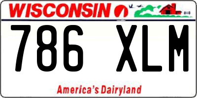 WI license plate 786XLM