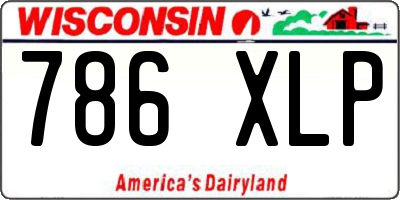 WI license plate 786XLP