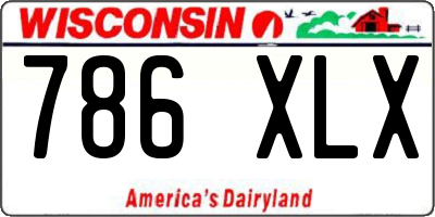 WI license plate 786XLX