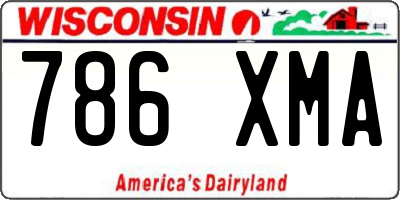WI license plate 786XMA