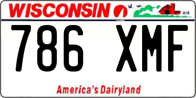WI license plate 786XMF